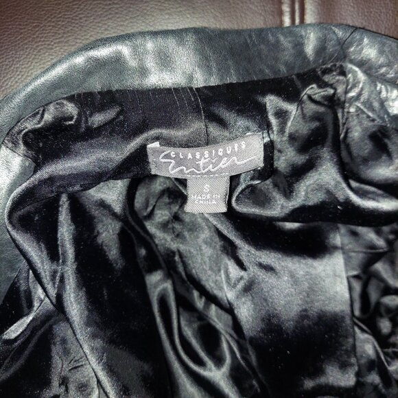 Classiques Entier genuine leather zipped jacket. Size S. - Picture 3 of 4